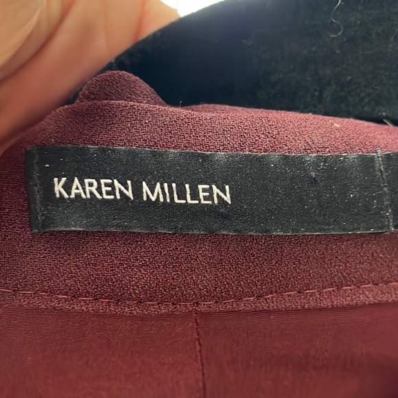 Karen Millen Burgundy Shirt Dress - Picture 3 of 4